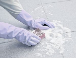 How to remove dried paint from tile grout