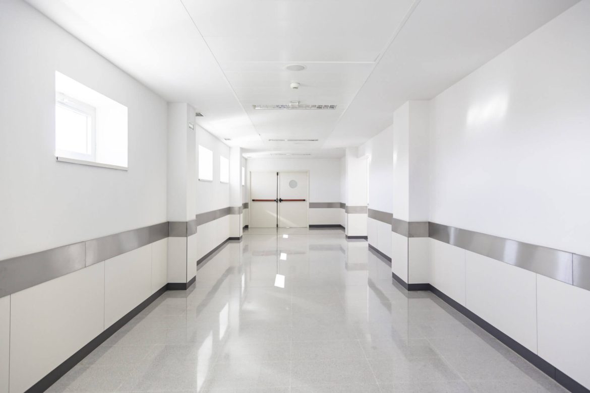 Antibacterial porcelain ceramic tiles for hospitals