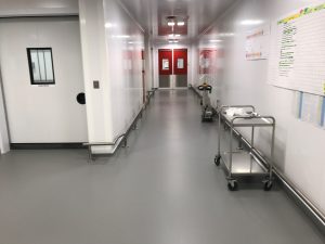 Antibacterial tiles for hospitals