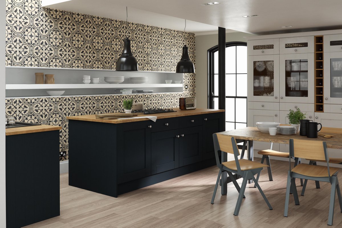 Kitchen large format tiles