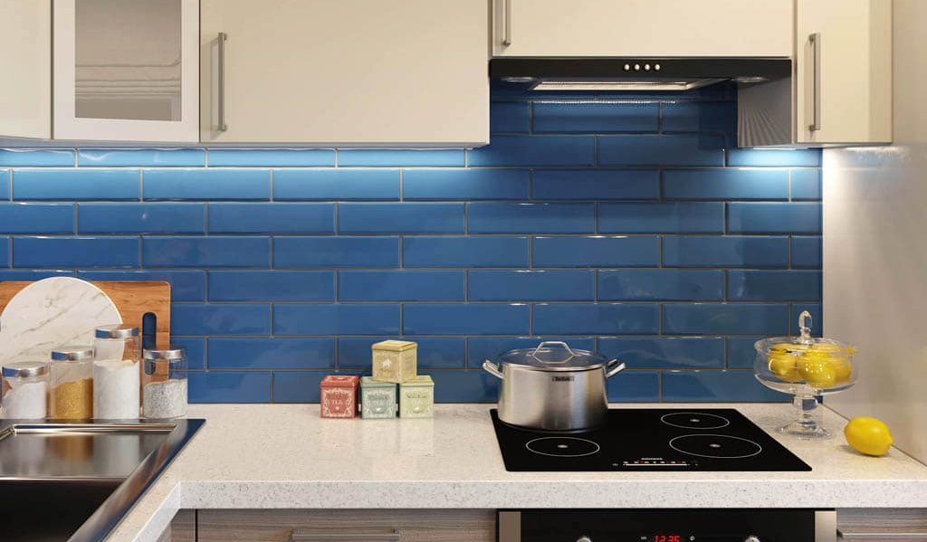  Introducing dark-blue kitchen backsplash + the best purchase price 