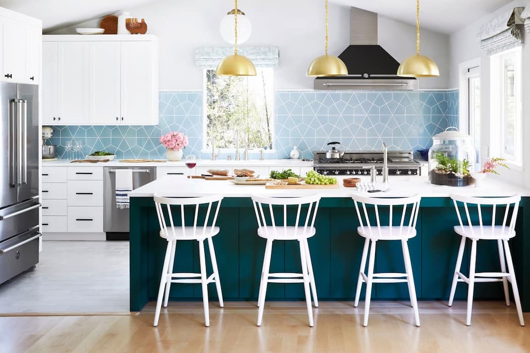  Buy blue-white kitchen backsplash + best price 