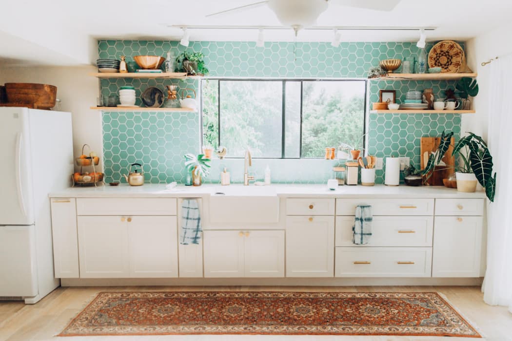  Seafoam kitchen tiles Purchase Price + Photo 