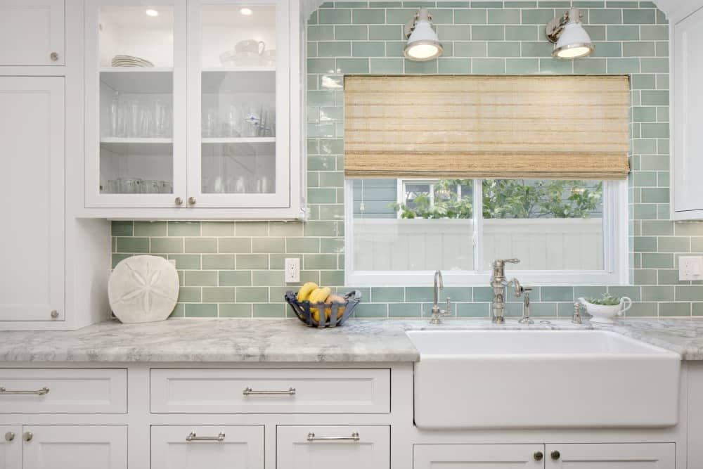  Green backsplash tiles Purchase Price + Photo 